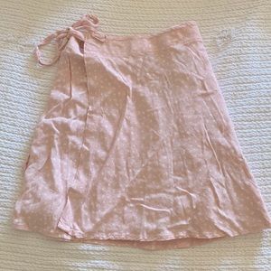Brandt Melville blush pink wrap skirt, only has been worn one time!